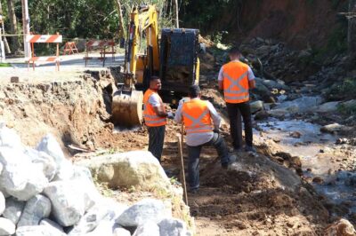 São Sebastião inicia obras de restauração de trechos atingidos pela catástrofe