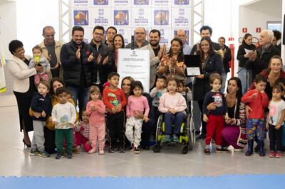 Prefeito Felipe Augusto concretiza sonho da comunidade do Pontal da Cruz com a inauguração da nova Creche Semirames Tavolaro Passos