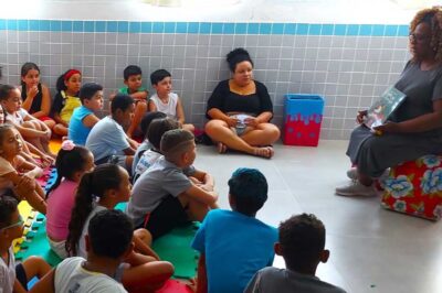 Alunos de São Sebastião participam de ação antirracista do Programa Na Onda da Leitura