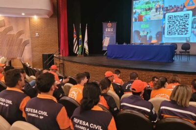 Agentes da Defesa Civil de Ilhabela participam de Ciclo de Treinamento para período de chuva