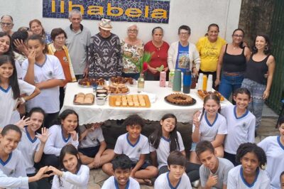 Alunos de Ilhabela levam alegria e integração ao Centro de Referência ao Idoso