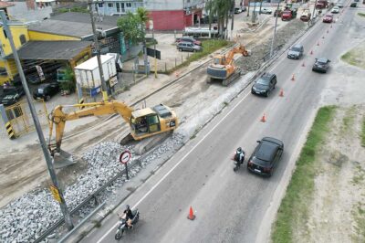 Obras na SP-55 serão interrompidas nas festas defim de ano por conta do fluxo de veículos