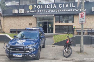 Guarda Civil Municipal de Caraguatatuba recupera moto furtada