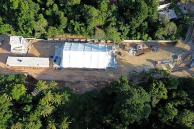 Construção das 12 estações elevatórias de esgoto na região sul de Ilhabela entra na fase final