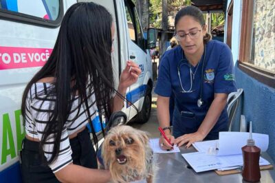 Bairro do Cantagalo recebe o Programa Bem-Estar Animal Ilhabela nesta quarta (7)